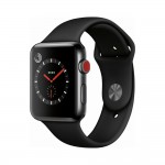 Apple Watch Series 3 GPS+Cellular Space Gray Aluminum Case with Black Sport Band — ảnh 1