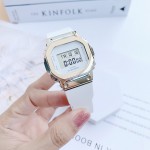 Đồng Hồ Casio G Shock Nữ GM-S5600G-7 (Dây Trắng - Viền Vàng ) - BH 5 Năm - Chính Hãng 100% — ảnh 1