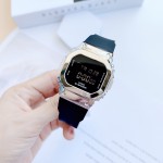 Đồng hồ G Shock Nữ GM-S5600GB-1DR ( Dây Đen - Viền Bạc )  - BH 5 Năm - Chính Hãng 100% — ảnh 1
