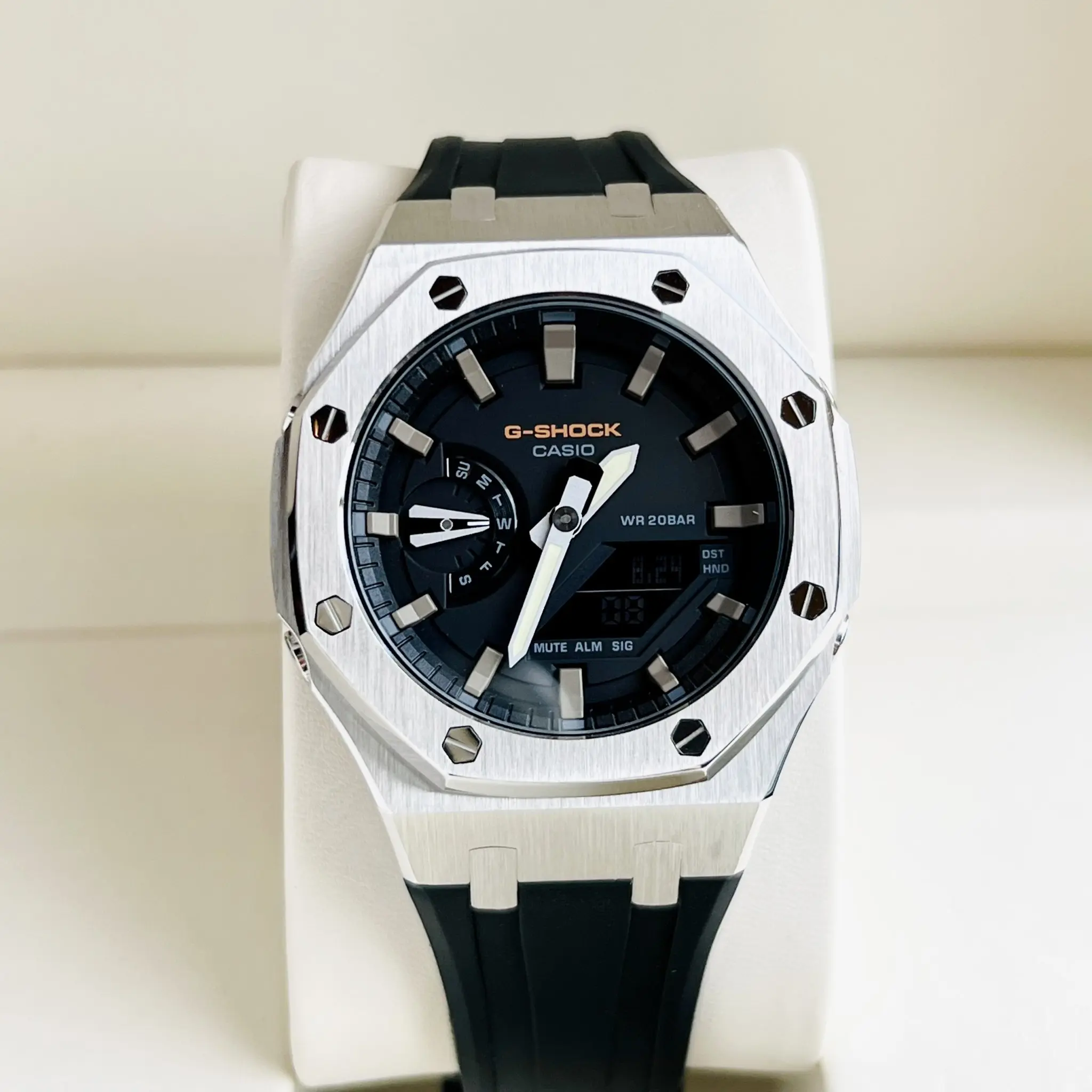 Đồng Hồ Casio G-SHOCK GA2100 CUSTOM AP SILVER Gen 3 Dây Cao Su - BH 5 Năm - Chính Hãng 100%