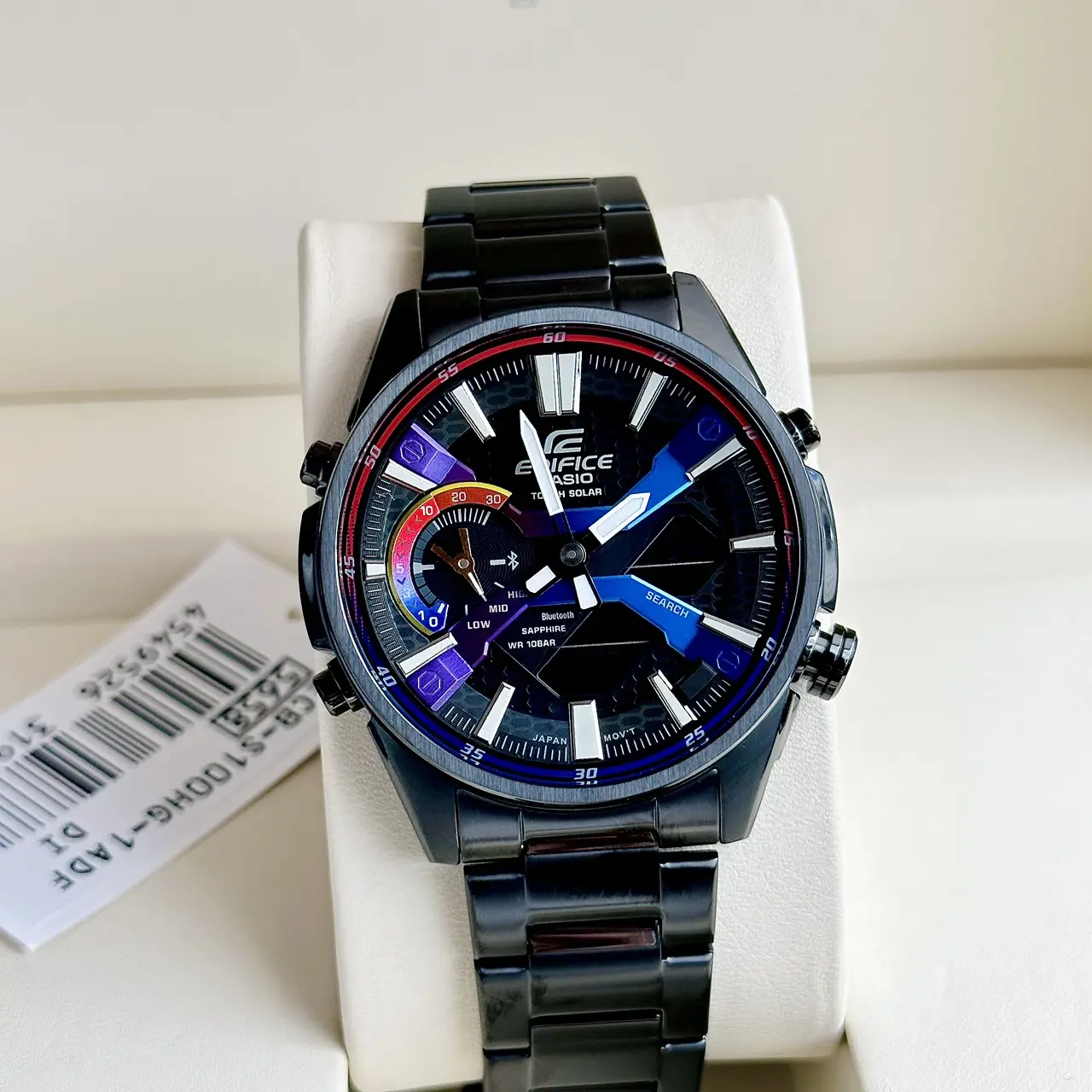 Đồng Hồ Nam Casio Edifice ECB-S100D Kính Khoáng-Dây Kim Loại - BH 5 Năm - Chính Hãng 100%