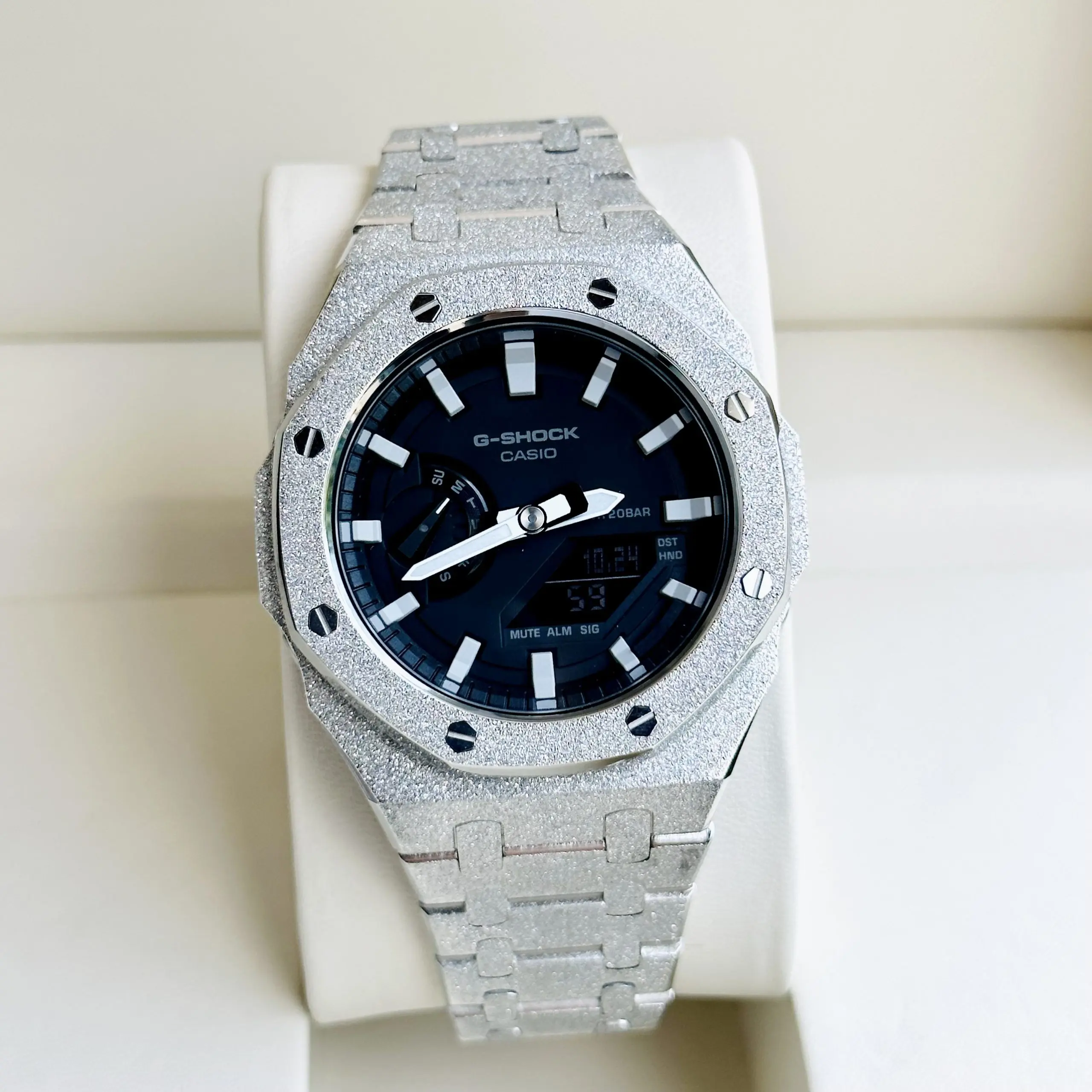 Đồng Hồ Casio G-SHOCK GA2100 CUSTOM APFULL SILVER SPECAL Gen 3 - BH 5 Năm - Chính Hãng 100%