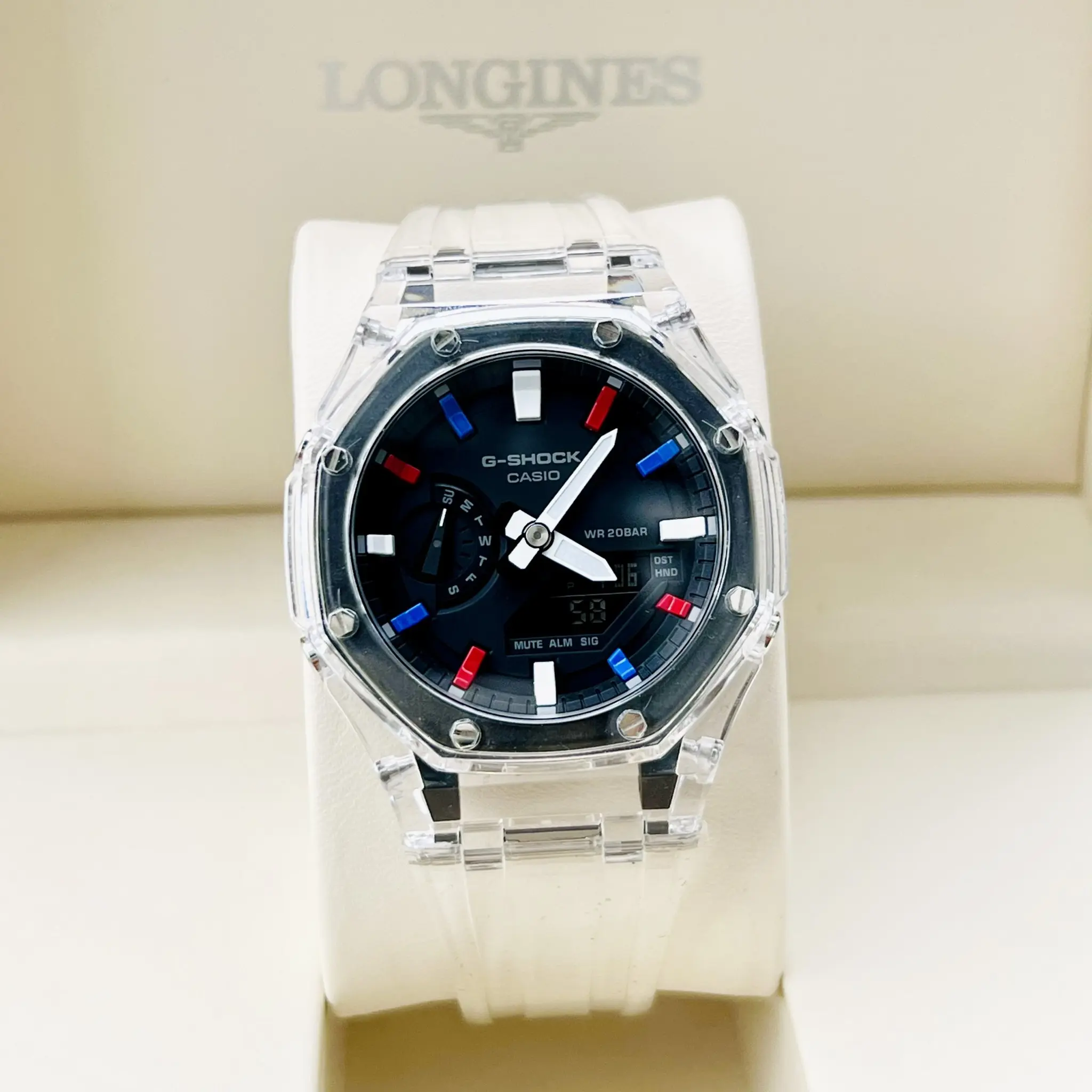 Đồng Hồ Casio G-SHOCK GA2100SKE CUSTOM PEPSI Gen 3 - BH 5 Năm - Chính Hãng 100%
