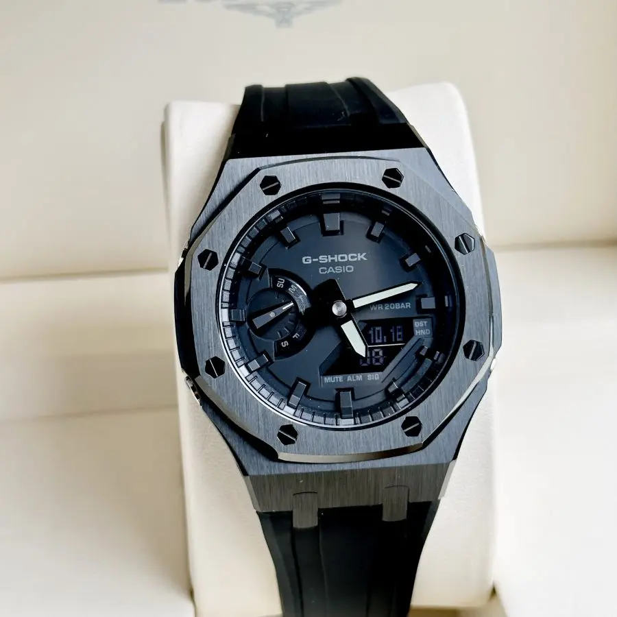 Đồng Hồ Casio G-SHOCK GA2100 CUSTOM AP Black Gen 3 Dây Cao Su - BH 5 Năm - Chính Hãng 100%