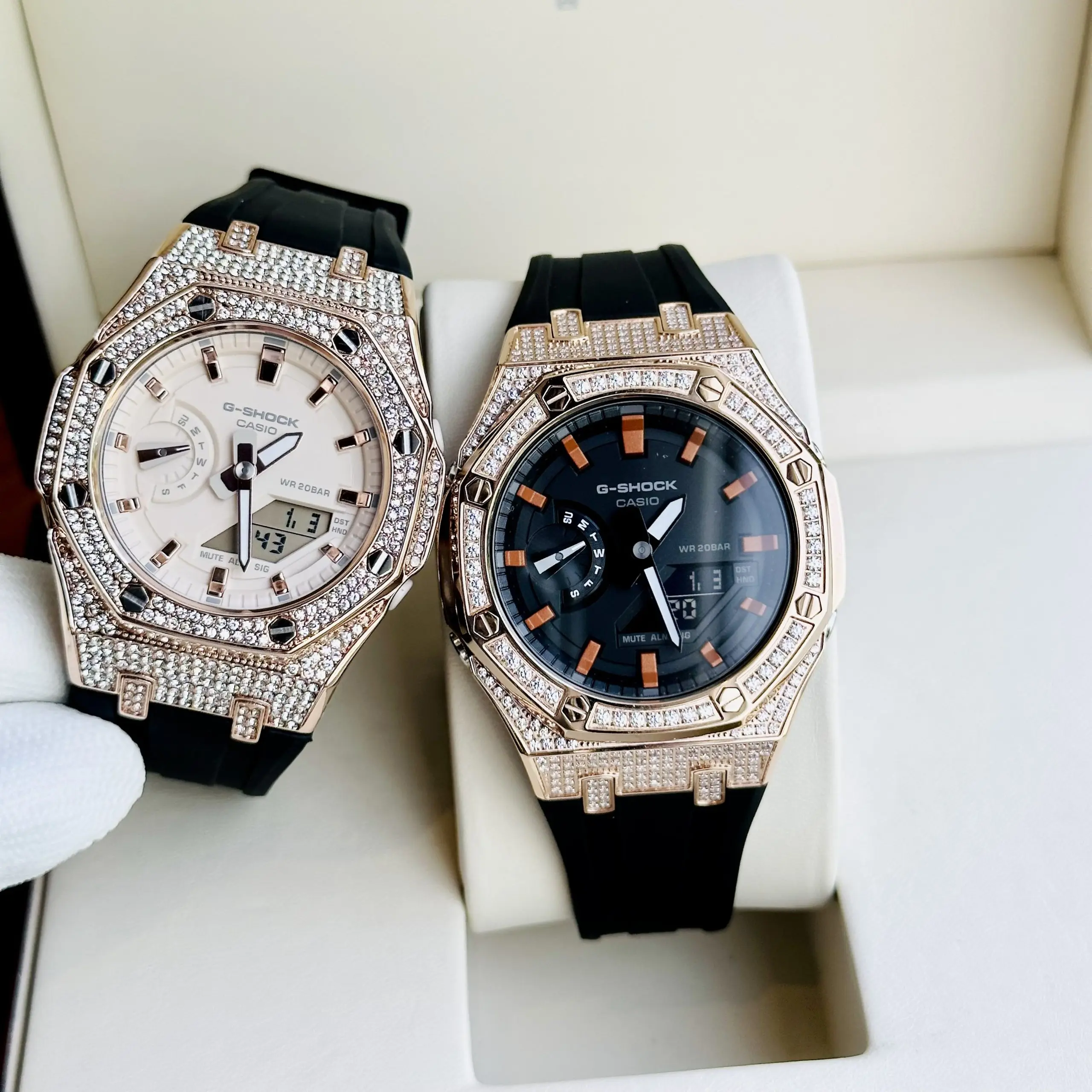 Đồng Hồ Casio G-SHOCK GA2100 CUSTOM COUPLE DIMOND ROSE- BH 5 Năm - Chính Hãng 100%
