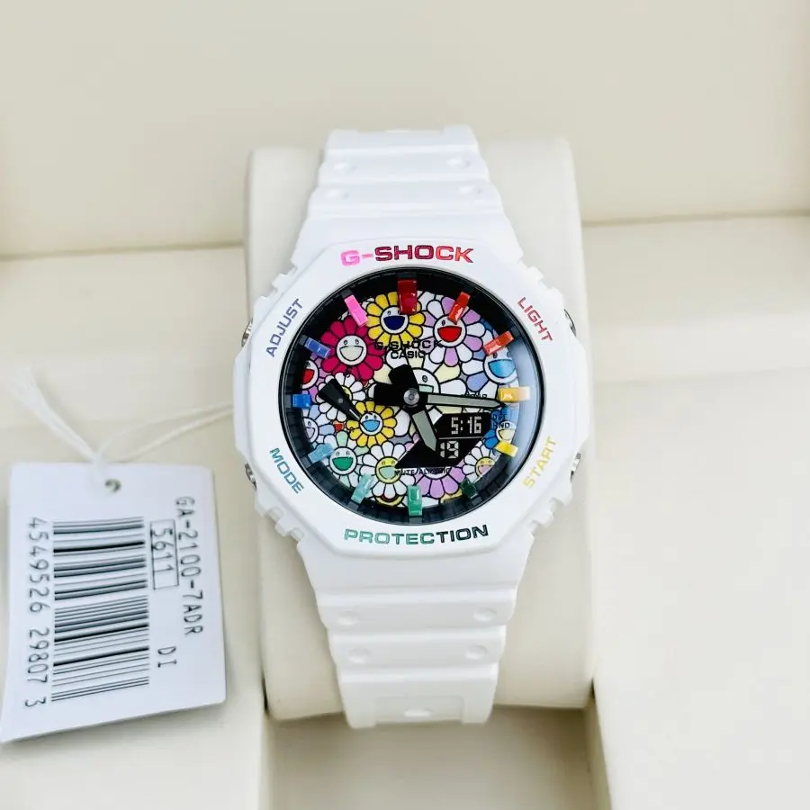 Đồng Hồ Casio G-SHOCK GA2100 CUSTOM  FLOWER WHITE - BH 5 Năm - Chính Hãng 100%