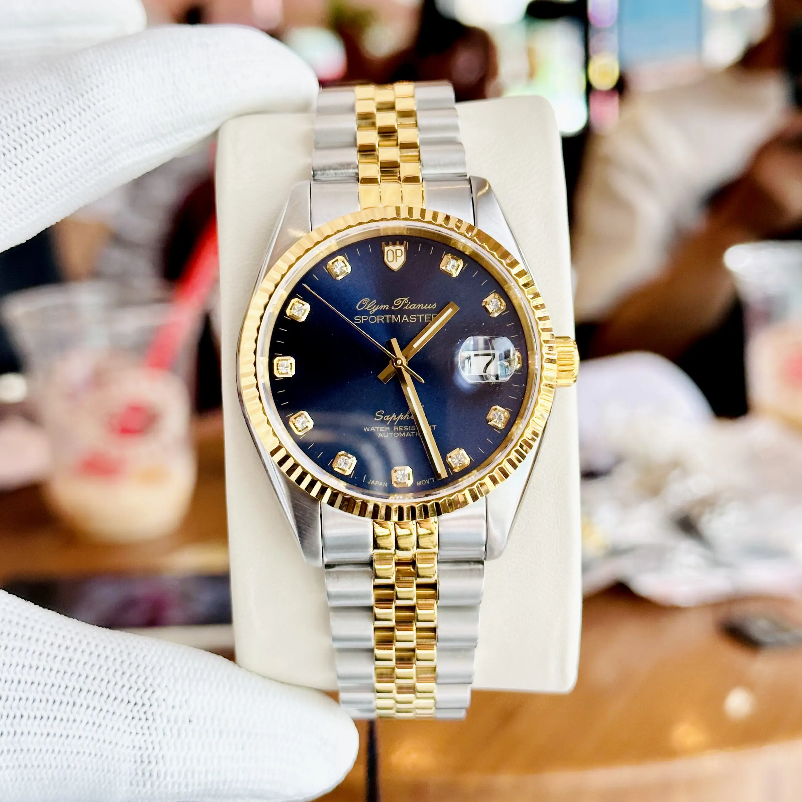 ĐỒNG HỒ OLYM PIANUS SPORTMASTER DATEJUST OP89322GSK-X-Quartz (Pin) -Kính Sapphire