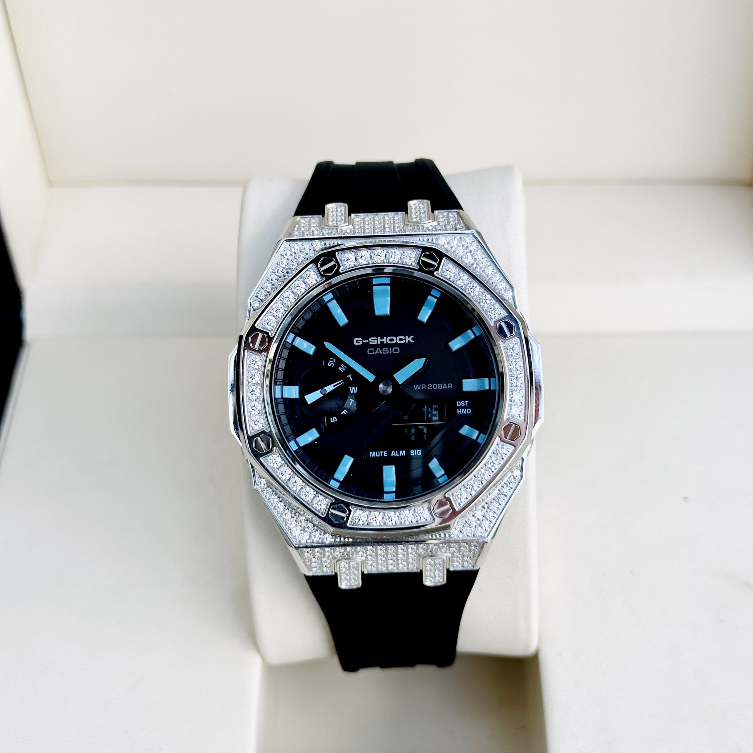 Đồng Hồ Casio G-SHOCK GA2100 CUSTOM Full Diamond Green - BH 5 Năm - Chính Hãng 100%