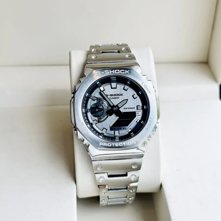 Đồng Hồ Casio G-SHOCK GM2100 CUSTOM THÉP- BH 5 Năm - Chính Hãng 100%