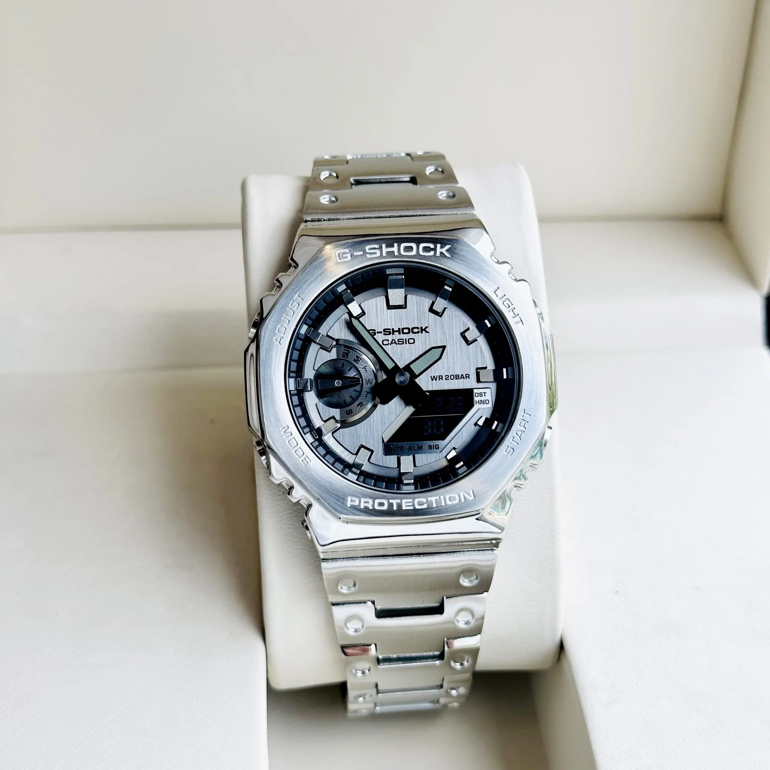 Đồng Hồ Casio G-SHOCK GM2100 CUSTOM THÉP- BH 5 Năm - Chính Hãng 100%