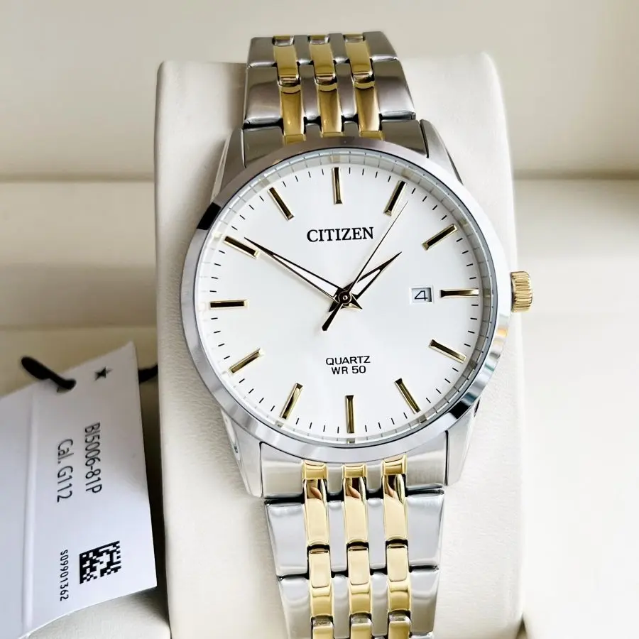 Đồng Hồ Nam Citizen Quartz Steel BI5000-87L Authentic - BH 5 Năm - Chính Hãng 100%