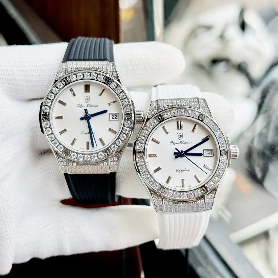 Đồng Hồ Nữ 34mm Olym Pianus  OP990-45DDGS-GL-T- Pin - Kính Sapphire