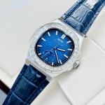 ĐỒNG HỒ NAM I&W Carnival 735G1 Dây Da Mặt Xanh- Automatic - Kính Sapphire — ảnh 8