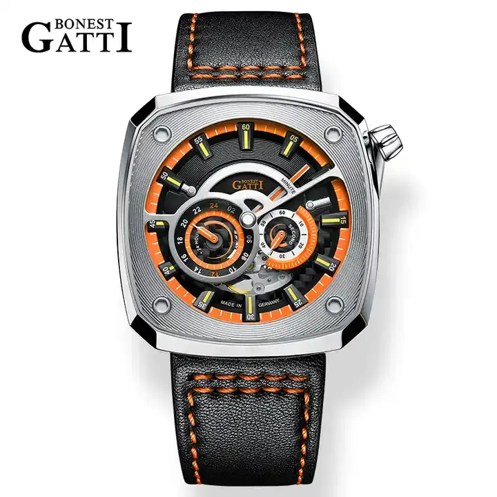 Đồng hồ Nam Bonest Gatti King Sport - BG6601- A1- 45mm - Automatic - Dây Da