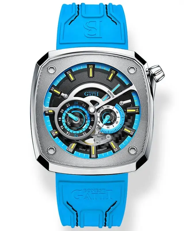 Đồng hồ Nam Bonest Gatti King Sport - BG6601- A1- 45mm - Automatic - Dây Cao Su