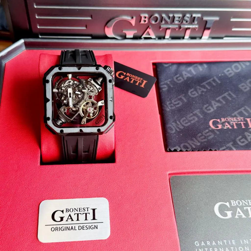 Khung thép chống gỉ trên Đồng hồ Nam BONEST GATTI cực bền bỉ