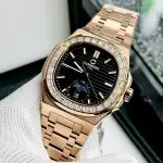 ĐỒNG HỒ NAM Carnival 8110G - Mặt Đen - Automatic - Dây Thép Gold - Kính Sapphire — ảnh 7