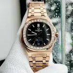 ĐỒNG HỒ NAM Carnival 8110G - Mặt Đen - Automatic - Dây Thép Gold - Kính Sapphire — ảnh 10