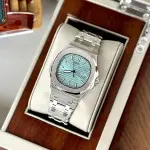 ĐỒNG HỒ NAM I&W Carnival 721G TIFFANY - Viền Bạc Trơn - Dây Thép - Automatic - Kính Sapphire — ảnh 4