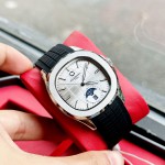 ĐỒNG HỒ NAM Carnival Aquanus 8113G - Mặt Trắng - Viền Bạc - Dây Cao Su - Automatic - Kính Sapphire — ảnh 1