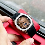 ĐỒNG HỒ NAM Carnival Aquanus 8113G - Mặt Gold - Viền Bạc - Dây Cao Su - Automatic - Kính Sapphire — ảnh 4