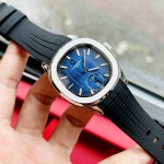 ĐỒNG HỒ NAM Carnival Aquanus 8113G - Mặt Blue - Viền Bạc - Dây Cao Su - Automatic - Kính Sapphire — ảnh 2