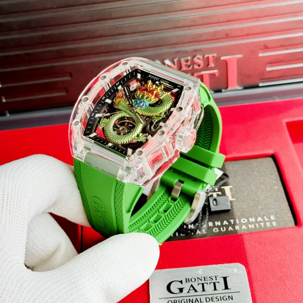 Đồng hồ Nam Bonest Gatti có vỏ thép chống gỉ 45mm