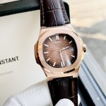ĐỒNG HỒ NAM I&W Carnival 721G Gold - Viền Gold Trơn - Dây Da - Automatic - Kính Sapphire — ảnh 10