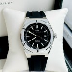 ĐỒNG HỒ NAM I&W Carnival 711G - Mặt Black - Viền Bạc Trơn - Dây Da - Automatic - Kính Sapphire — ảnh 1