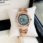 Đồng Hồ Nam CARNIVAL NAUTILUS 8118G2 Màu Vàng Đá - Mặt Xanh TIFFANY - Dây Thép - Automatic- Kính Sapphire — ảnh 11