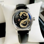 Đồng Hồ Nam OBLVLO Dragon Gold - Viền Bạc - 42mm - Automatic - Sapphire — ảnh 5