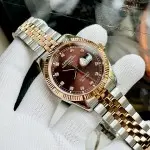 ĐỒNG HỒ NAM I&W Carnival 8131G  Dây Thép Demi - Mặt Nâu - Automatic - Kính Sapphire — ảnh 8
