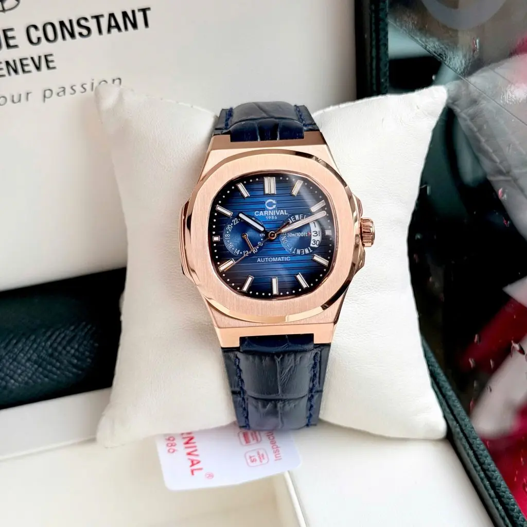 ĐỒNG HỒ NAM Carnival 8158G-VH-DD-D-Dây kính Sapphire chống xước