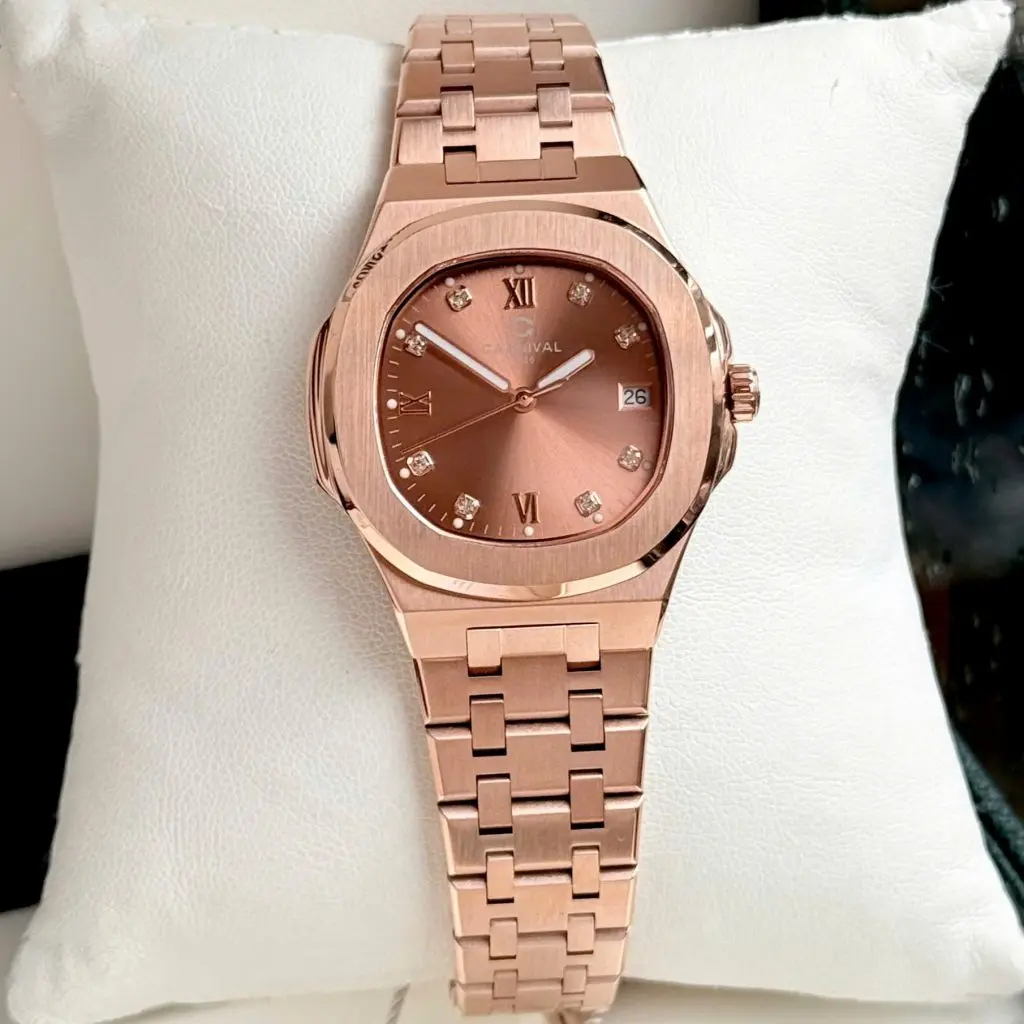 ĐỒNG HỒ Nữ Carnival 8160L-VH-N mặt Gold sang trọng