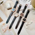 ĐỒNG HỒ Nữ Carnival 8161L- Mặt Đen -Dây Da Viền Vàng - Pin - Kính Sapphire — ảnh 2