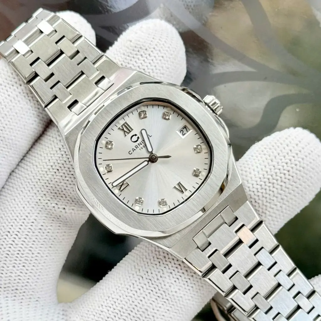 ĐỒNG HỒ Nữ Carnival 8160L-VT-T mặt trắng sang trọng