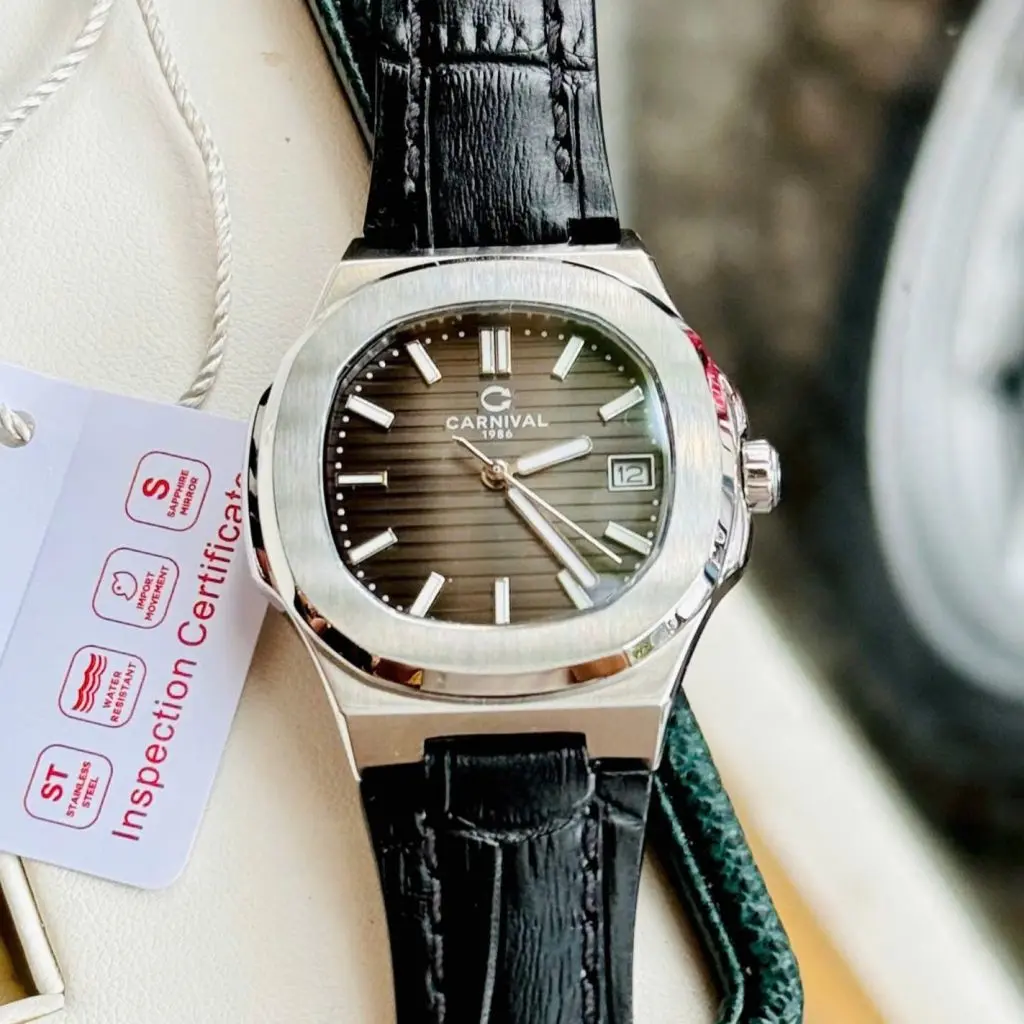 ĐỒNG HỒ Nữ Carnival 8161L thiết kế mặt xám sang trọng