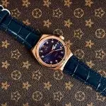 ĐỒNG HỒ NAM I&W CARNIVAL 751G Rose Xanh Dương – Dây Da – Automatic- Kính Sapphire — ảnh 5