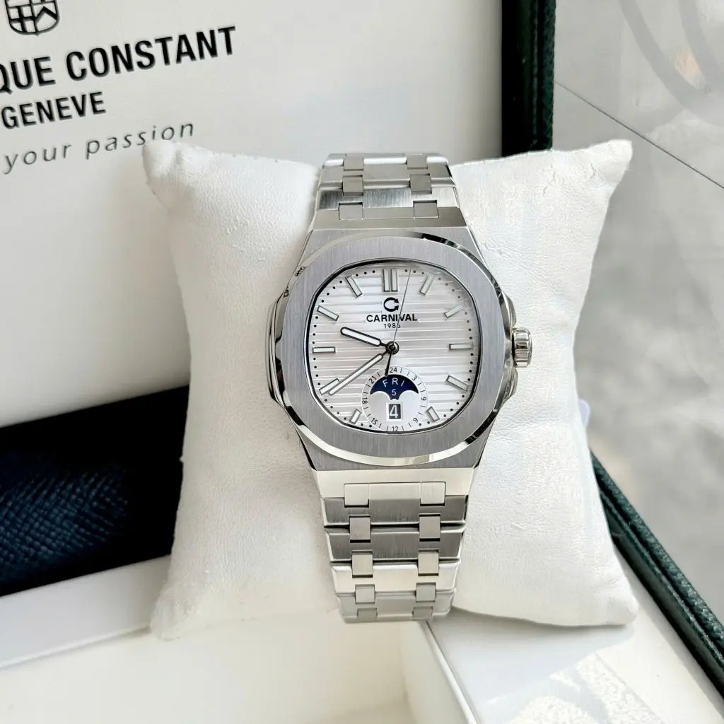 Dây thép chống gỉ bền bỉ và kính Sapphire chống trầy xước