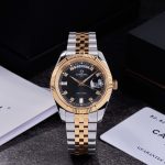 Đồng Hồ Nam Carnival 8190G-CH-D DAYDATE-Thép Demi-Mặt Đen-Pin-Kính Sapphire — ảnh 6