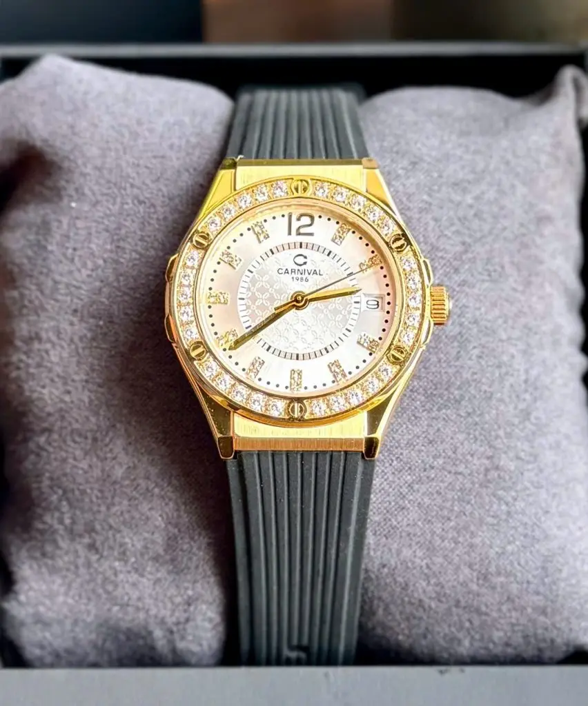 Đồng Hồ Nữ Carnival 8173L2-VV-DCS-T-Viền Vàng sang trọng