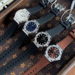 Đồng Hồ Nữ Carnival 8168L2-VT-DCS-D-Viền Trắng Đá-Dây Cao Su-Mặt Đen-Pin-Kính Sapphire — ảnh 5