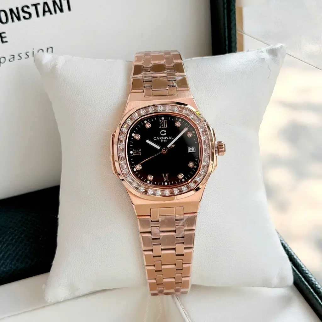ĐỒNG HỒ Nữ Carnival 8160L2-VH-D-Dây sang trọng trên tay