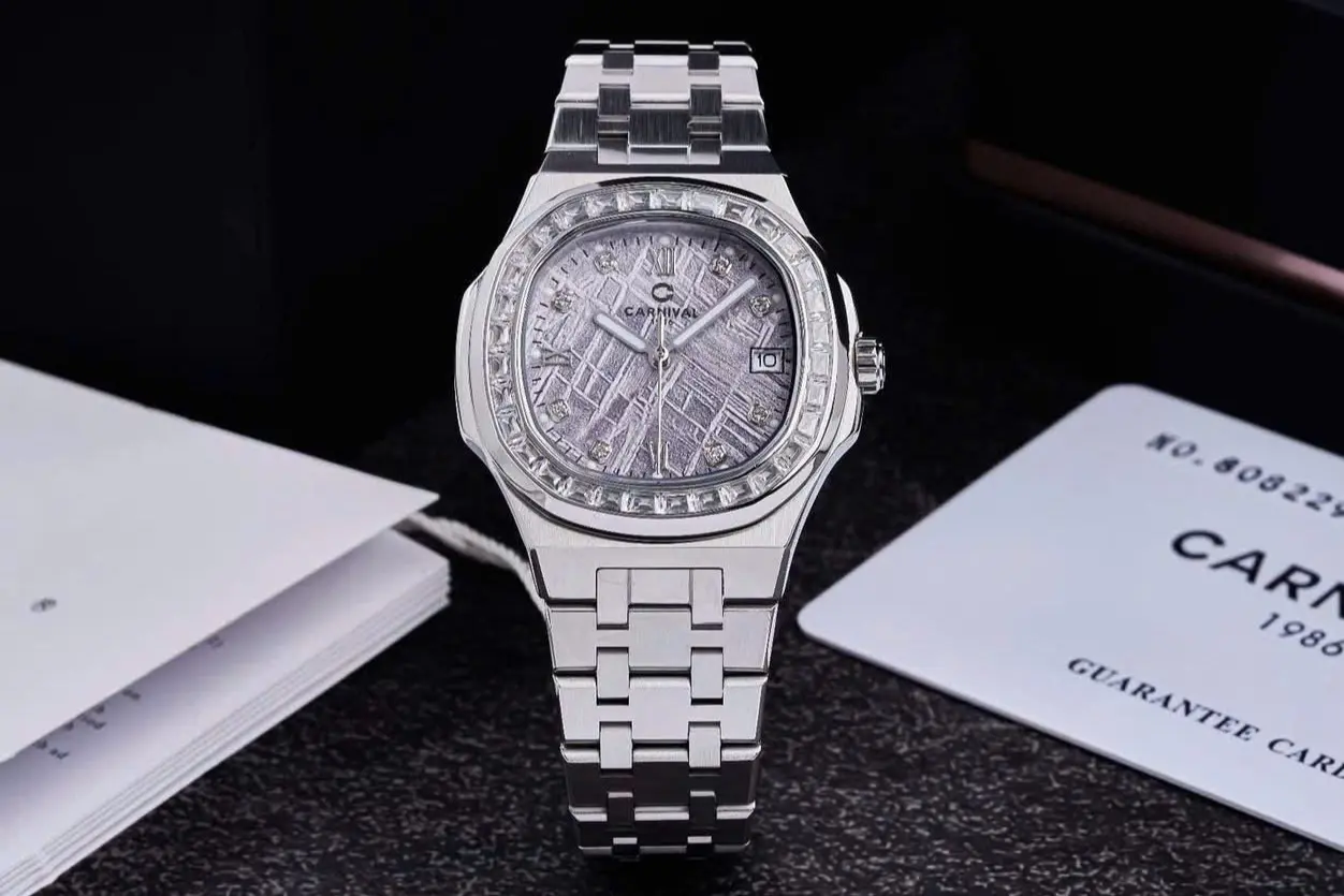 ĐỒNG HỒ Nữ Carnival 8160L2-VT-TT-Dây Thép - Pin - Kính Sapphire