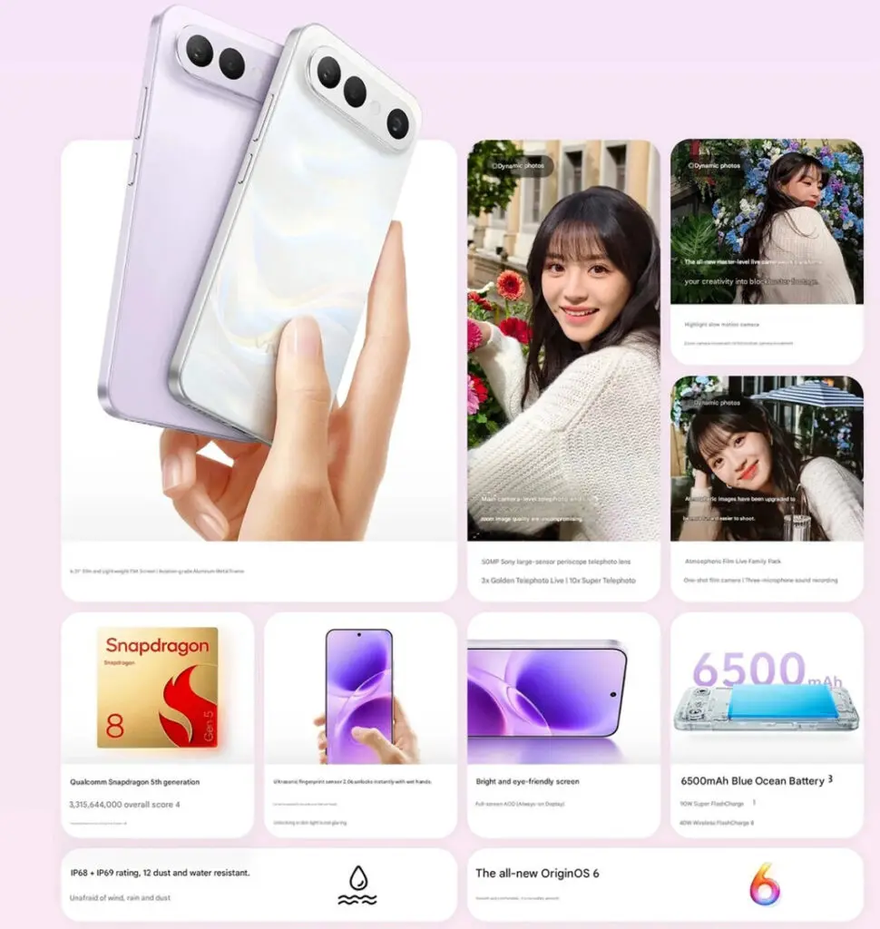Vivo S50 Pro Mini (12GB|256GB) Snap 8 Gen 5 NewSeal Fullbox