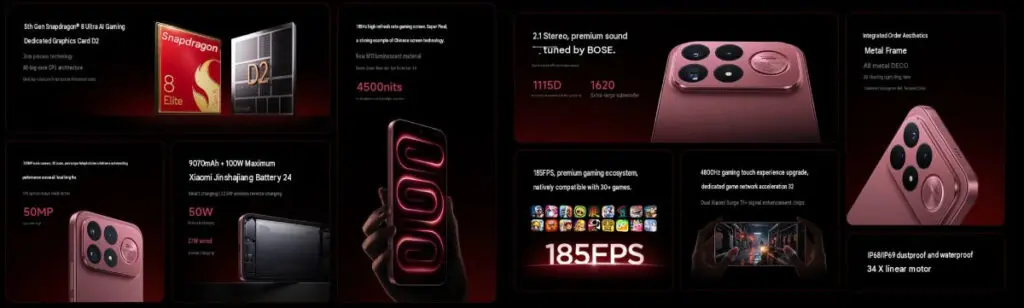 Xiaomi Redmi K100 Pro 16GB 256GB Snap 8 Elite Gen 5V New Seal - hình 3